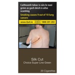  20 Silk Cut Choice Super Line Green Cigarettes